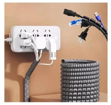 Upgrade Cable Storage Protective Cover,Wire Wrap Cord Covers Bundle Sleeve Hose