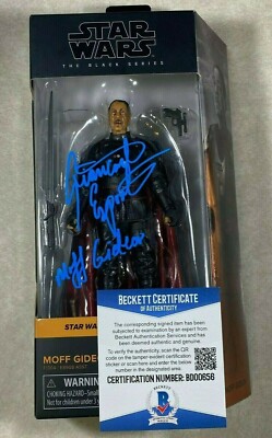 The Mandalorian GIANCARLO ESPOSITO Signed  ''MOFF GIDEON '' Action Figure  BECKETT