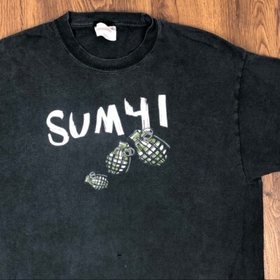 REPRINTED SUM 41 GO CHUCK YOURSELF TOUR T SHIRT TE2323