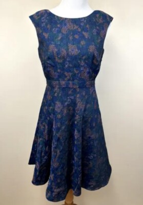 BODEN Limited Edition Brocade Jacquard Floral Fairy Dress Full Skirt Sz US  8 | eBay