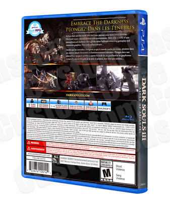Dark Souls 3 III: Ashes of Ariandel - PS4 (REPLACEMENT CASE) Read