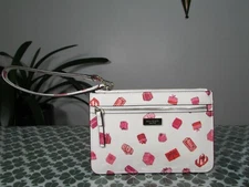 NWT Kate Spade Saffiano PVC Shore Street Tinie Wristlet Pink Multi