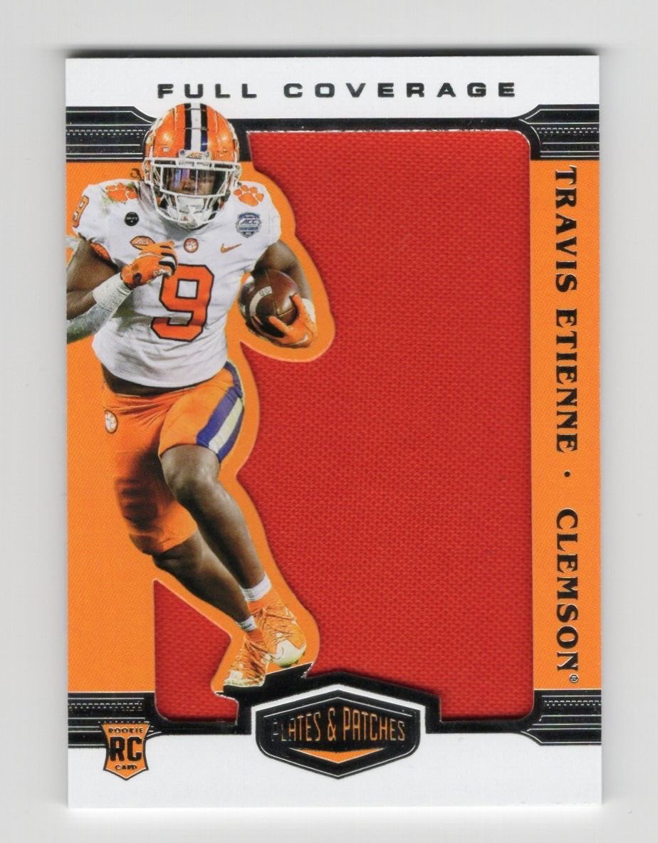 Travis Etienne Panini Chronicles Draft Picks Plates and Patches Full Coverage #TE Base