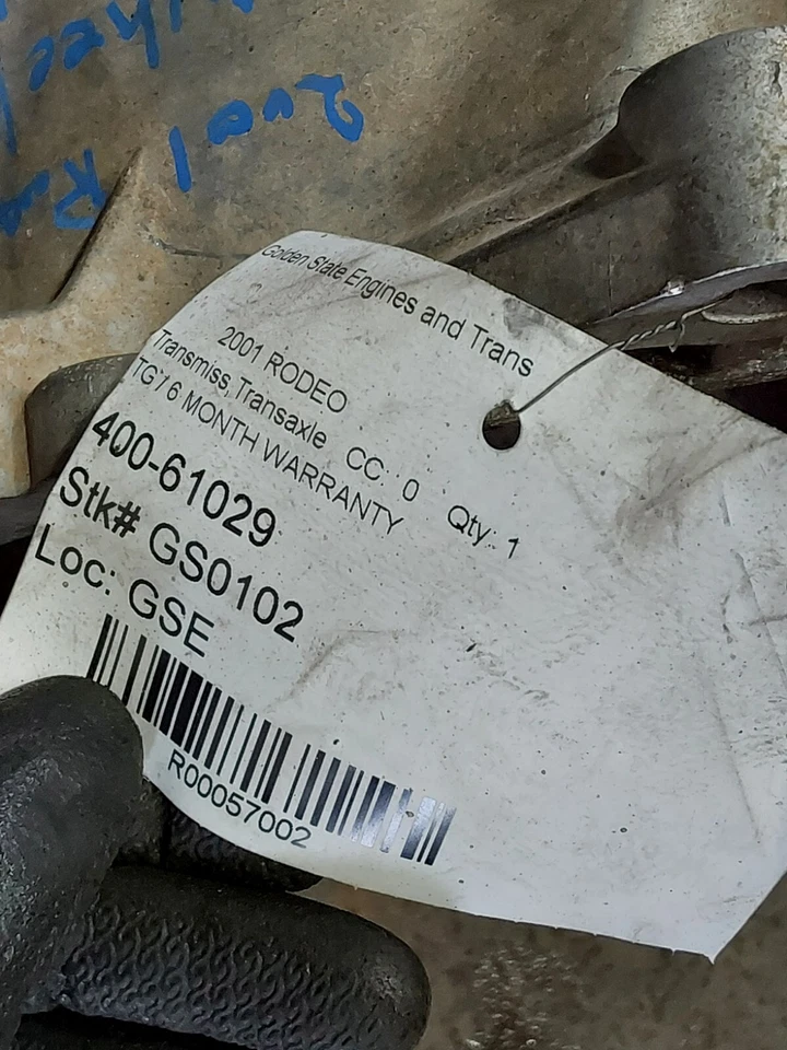 ISUZU RODEO 2001 2,2 L V4 conjunto de transmisión manual OEM Foto 4 de 4