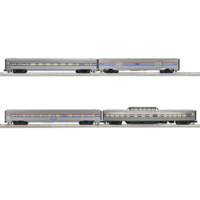 Lionel Trains 2227260 Amtrak Phase III 21'' Passenger 4-Pack, O Gauge NIB