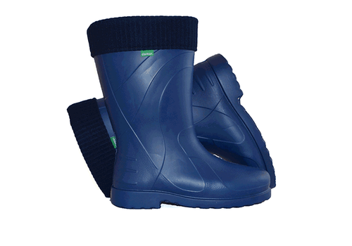 Demar Luna Ultra Light EVA Blue Rubber Rain Leisure Hobby Outdoor Boots Wellies - Picture 3 of 9