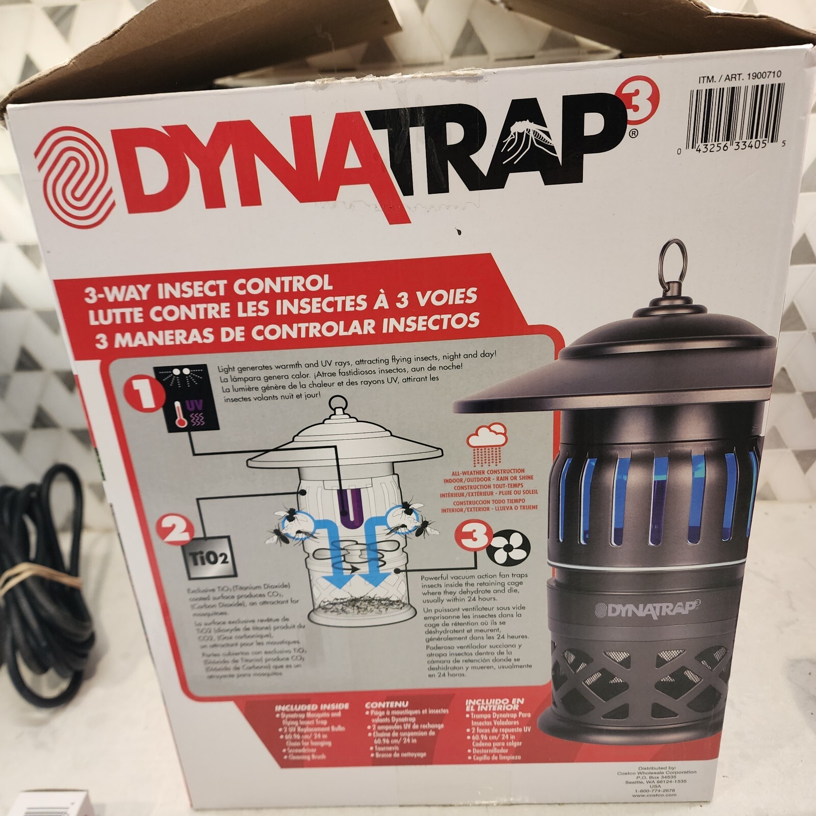 DynaTrap #3- 1/2 Acre Insect and Mosquito Trap -used. Tested 