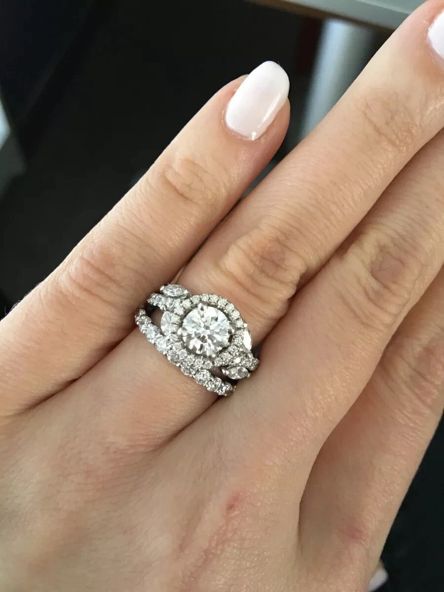 Monique lhuillier jardin diamond engagement ring deals