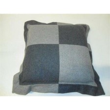 CUSCINO ARREDO POLTRONA DIVANO LETTO SALOTTO - GRIGIO A SCACCHI