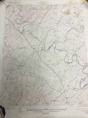 TVA Quadrangle Topo-map Spurgeon TN 1940