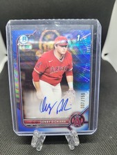 2022 Bowman Chrome SONNY DiCHIARA 1st Blue Wave Refractor Auto #/150
