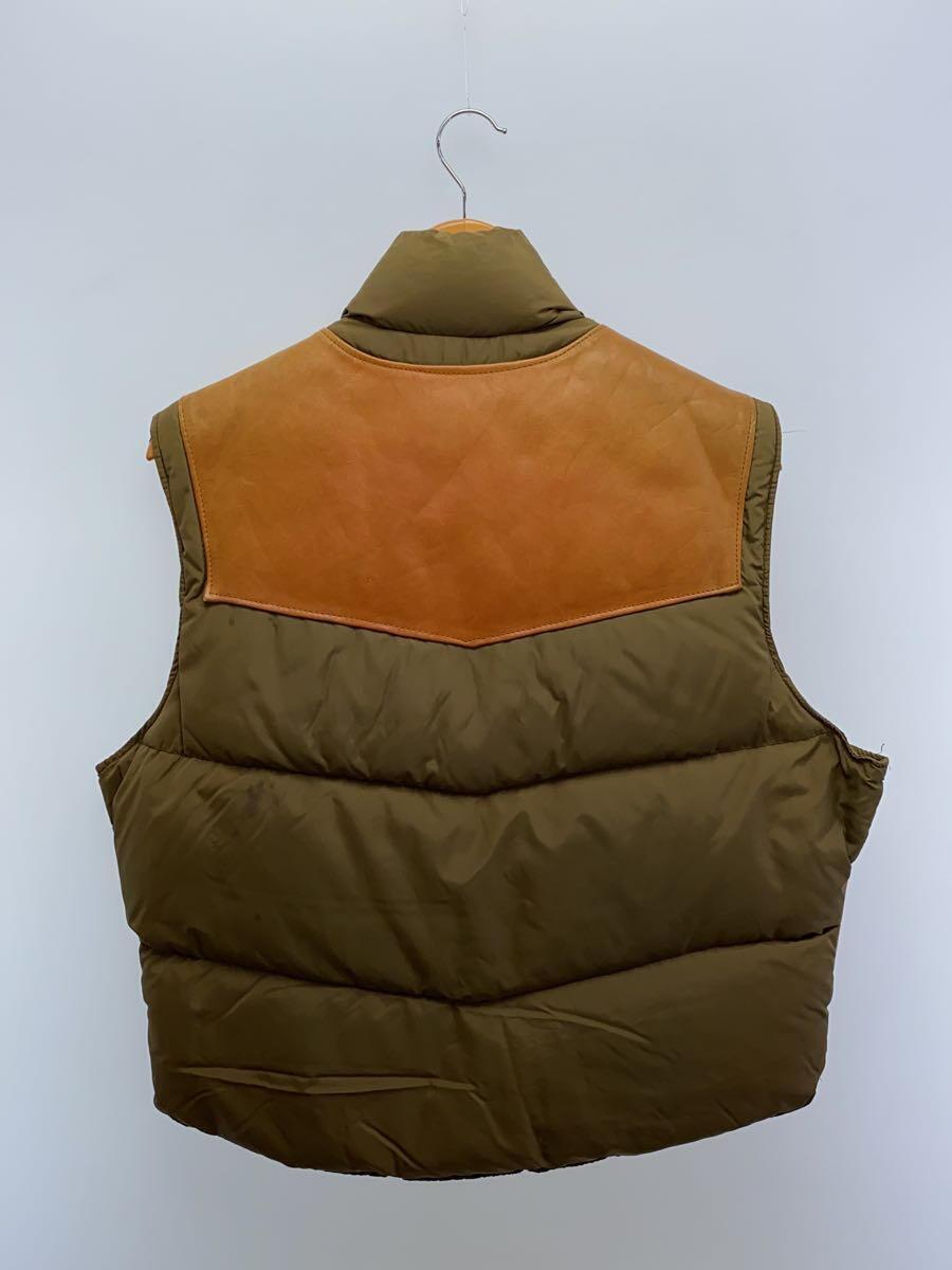 ☆新品未使用☆ Schott/LEATHER COMBI DOWN VEST Schott down Vest leather khaki 42 Used | eBay