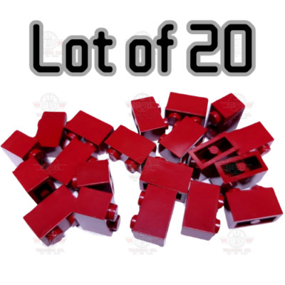 NEW Lego Bulk Lot - 20x Dark Red Bricks 1 x 2 Parts - Cheapest - Fast Free!