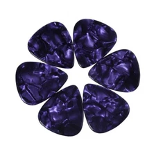 100pcs Heavy 1.5mm Celluloid Guitar Picks Plectrums Pearl Purple For Bass Guitar