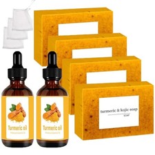 Turmeric Soap  Essential Oil Set, 6 Counts Turmeric Soap and Essential Oils ...