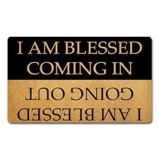 Funny Welcome Doormats Hello Doormat I AM Blessed Coming I AM Blessed 17x30