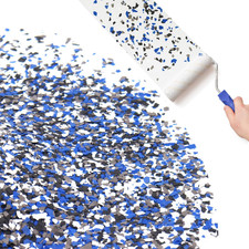 Kaoer Epoxy Floor Flakes  454g/ 1Lb Blend Decorative Color Chips 1LB, Blue
