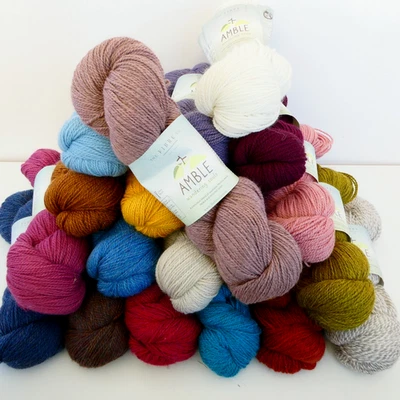 THE FIBRE CO. The Fibre Co Amble Sock Yarn Wool Alpaca Nylon Blend 100g 355yds in Many Colors