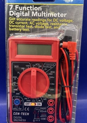 CEN-TECH, 7 Function 98025 & 63604 Digital MultiMeter Sealed NEW