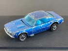 Vintage Hot Wheels Redline 1968 Early Blue Custom Camaro HK - Blue Int., Rough!