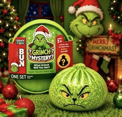 Grinch Mystery Dumpling Squishy Stress Relief Fidget Squeeze Toy - One Mystery