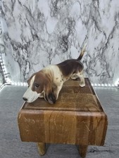 1960's Napco Porcelain Champion Basset Hound Dog Figure