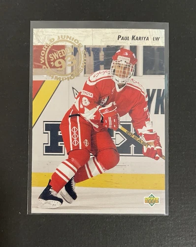 1992-93 UPPER DECK PAUL KARIYA RC ROOKIE HOCKEY CARD # 586!