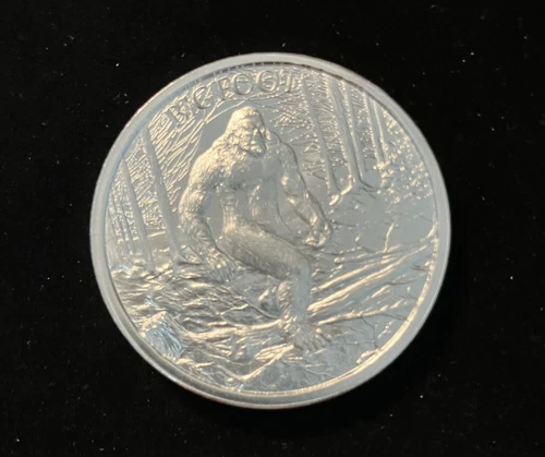 Intaglio Mint Cryptozoology BIGFOOT 1oz .999 Silver USA Made Round BU