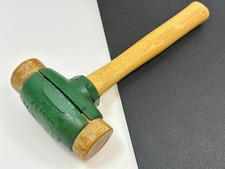 NOS Garland USA Saco Maine No. 4 Hammer SPLIT HEAD Mallet Hammer, Rawhide Faces