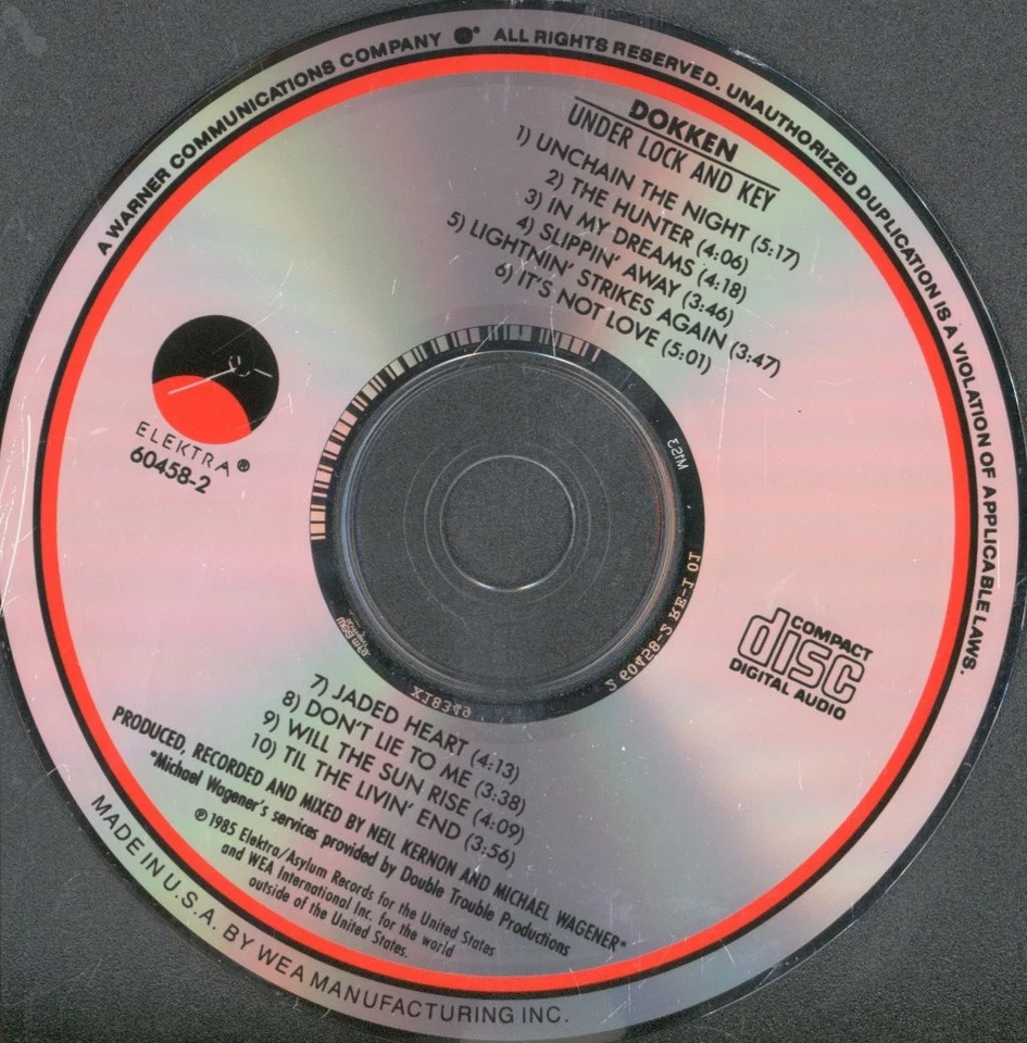 Dokken Under Lock And Key CD USA Elektra 9604582 - Bild 2 von 3