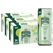 (24 Pack) Maison Perrier Forever Lime Flavored Sparkling Water, 11.15 Fl Oz