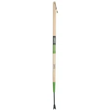 36 in. Wood Long Handle Forged Dandelion Two-Handed Garden Weeder Very Nice