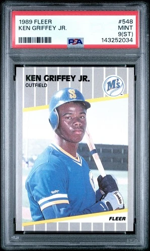 1989 Fleer KEN GRIFFEY JR #548 PSA 9 MINT (ST)