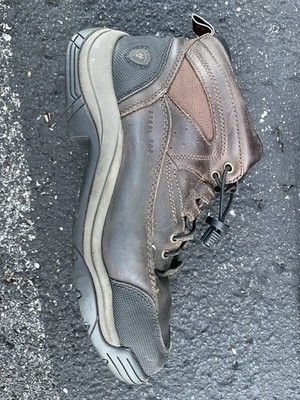 Aria Men's 9D Terrain Distressed Brown Steel toe Boots
