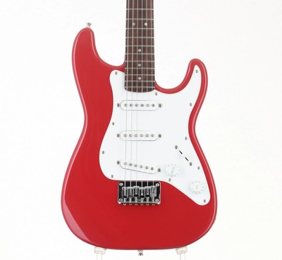 Used Squier Mini Strat V2 TRD, 578mm scale, hardtail, scratches, Japan