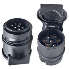 Anhängeradapter 13 pol Stecker zu 7 pol Dose 12V Anschluss Adapter Trailer KFZ