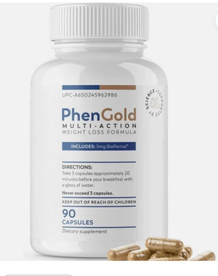 Health Nutrition PhenGold Multi-Action 90 Caps Natural weight loss 12/26