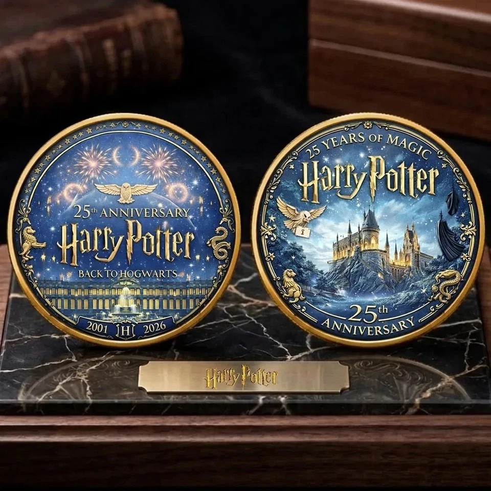 New Harry Potter 25th Anniversary 2D Collection Coin