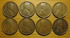 LOT OF (8) 1922 D & 1922 WEAK D DENVER LINCOLN WHEAT CENTS FROM PENNY COLLECTION