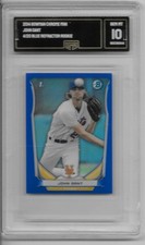 2014 Bowman Chrome  Mini BLUE Refractor John Gant 04/20 (RC) GMA 10