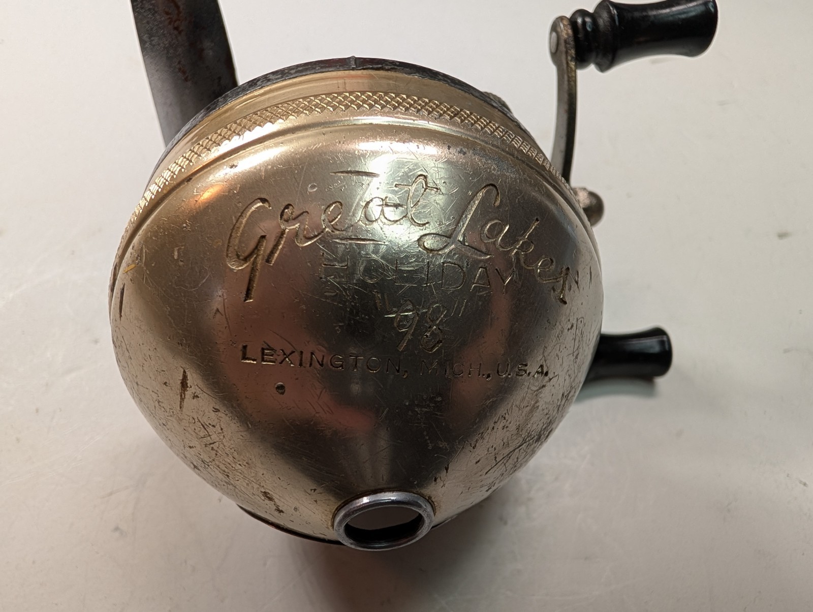 Great Lakes Holiday 98 Spin Cast Reel Vintage, Made in USA, 
