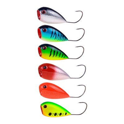 Schwimmender Topwater Angelköder Popper Bait 13 Gramm 8 Zentimeter mit 3D Augen