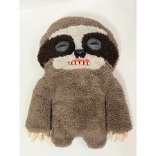 Fuggler Sickening Sloth Plush Gray Black Clawey 12"
