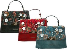 Laura Vita Borsa A Spalla Da Donna Con Pattina E Design A Fiori Astry 04