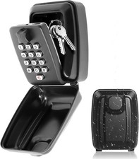 Key Safe Outdoor Police Approved, Key Lock Box Wall Mounted Outside with Code, 