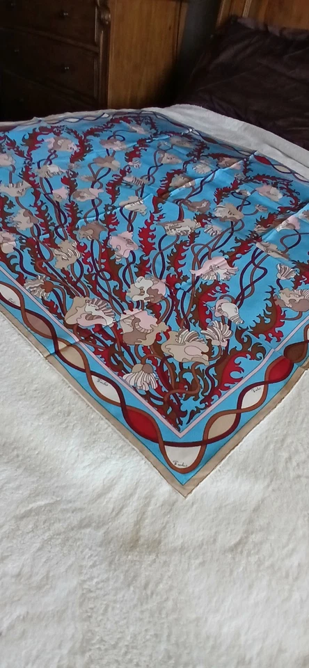 Bufanda de seda PUCCI 1970 vintage en embalaje original Foto 2 de 4