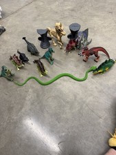 Dinosaur Toy Lot 15 Figures T Rex Stegosaurus Snake Kids Play Set