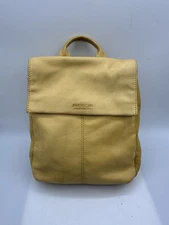 American Leather Co Yellow Backpack