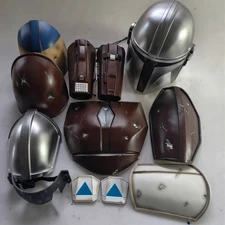 Star Wars The Mandalorian Din Djarin FRP Body Armor Cuirass Pauldron Helmet Set