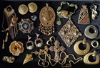 Vintage Gold Tone Costume Jewelry Mixed Lot Nice Pieces Some Signed FREE SHIP!